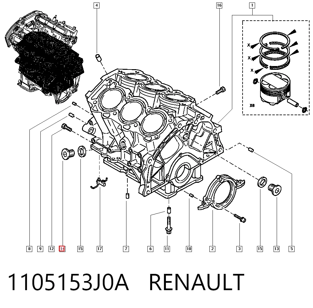 1105153J0A Renault (RVI)