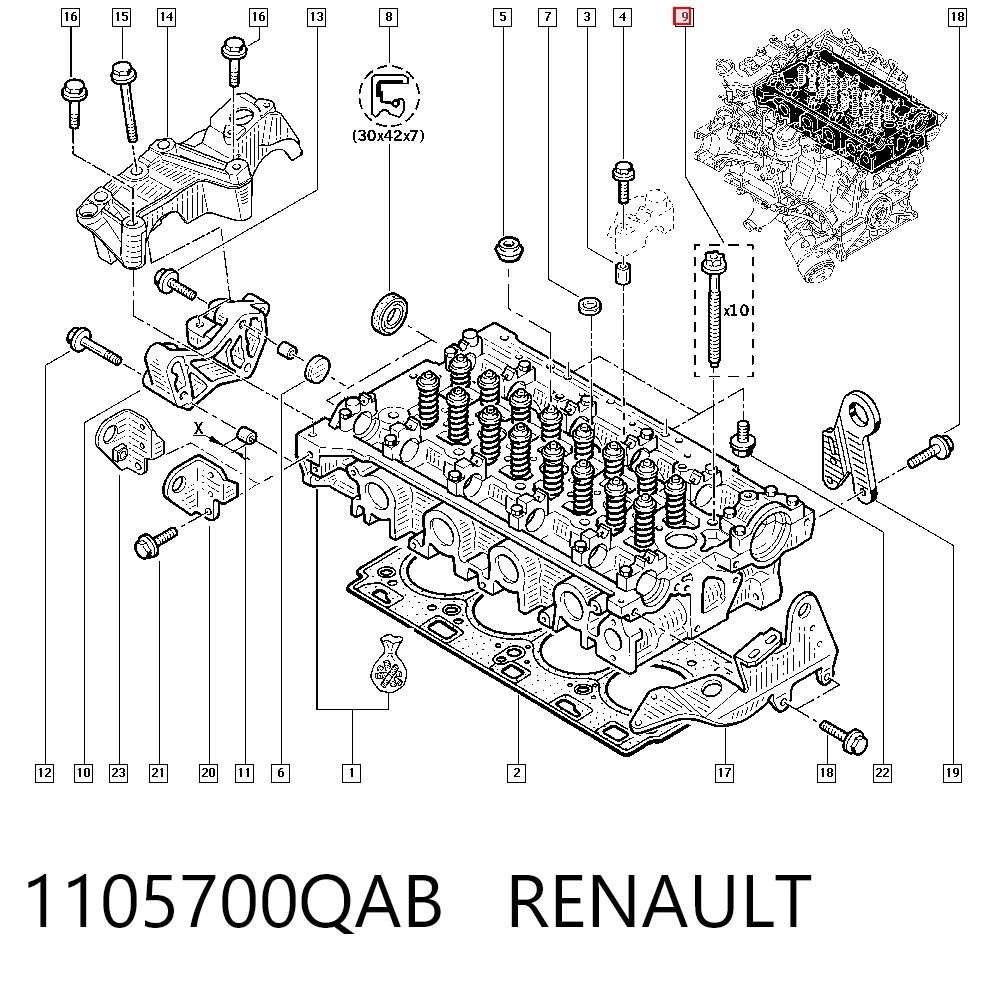 Juego tornillos culata Nissan X-Trail SUV (T31) (2007 - 2014) precio, desde 26,88 EUR