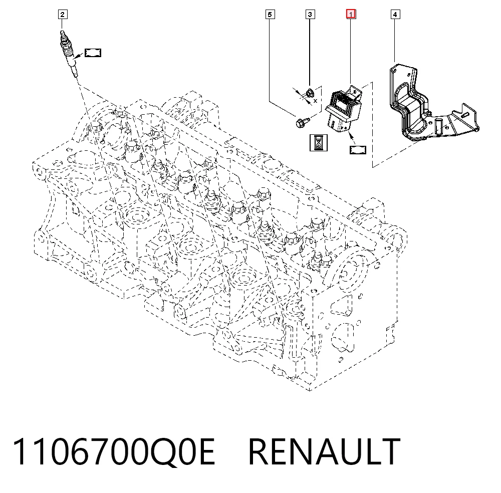 Relé de precalentamiento para Renault Megane III (DZ0, DZ1)