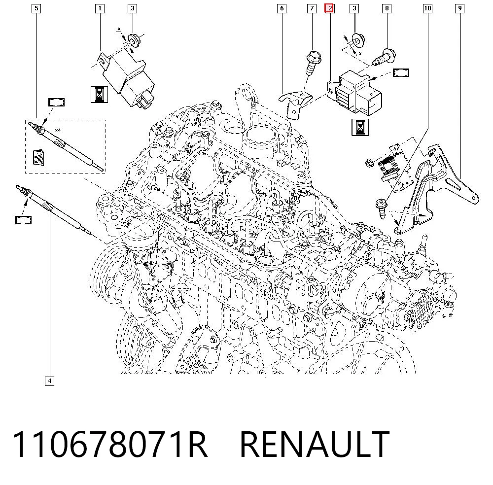 Comprar Caja precalentamiento bujias Laguna III BT0, BT1