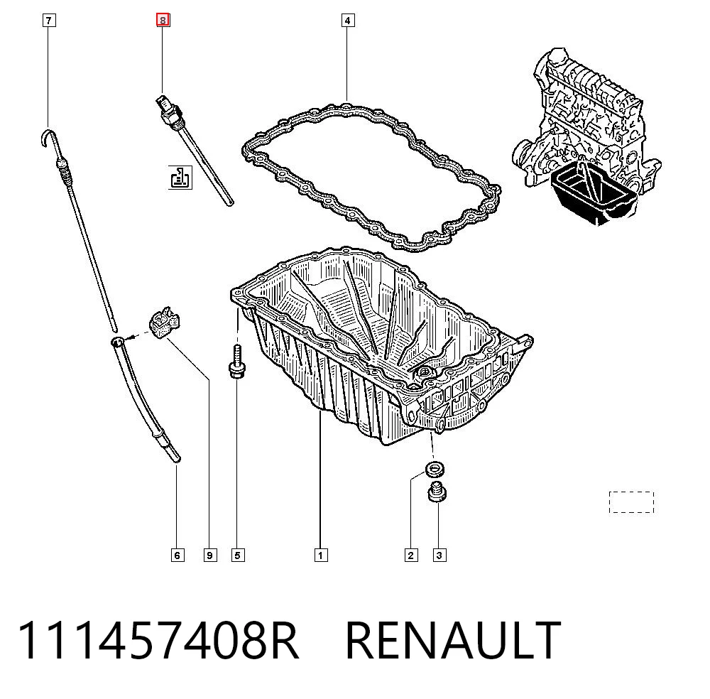Comprar Sensor de nivel de aceite del motor Renault Clio II BB, CB a bajo precio