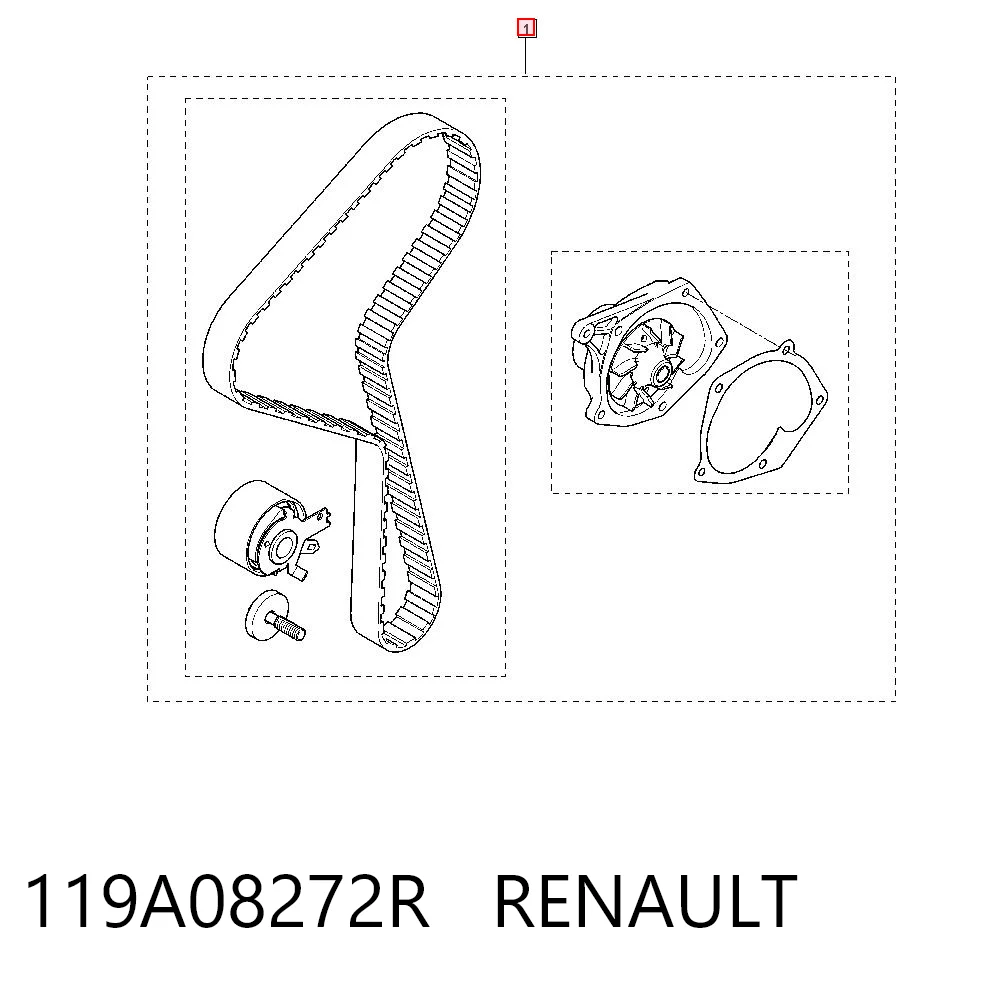Kit de distribución para Renault Clio SB0