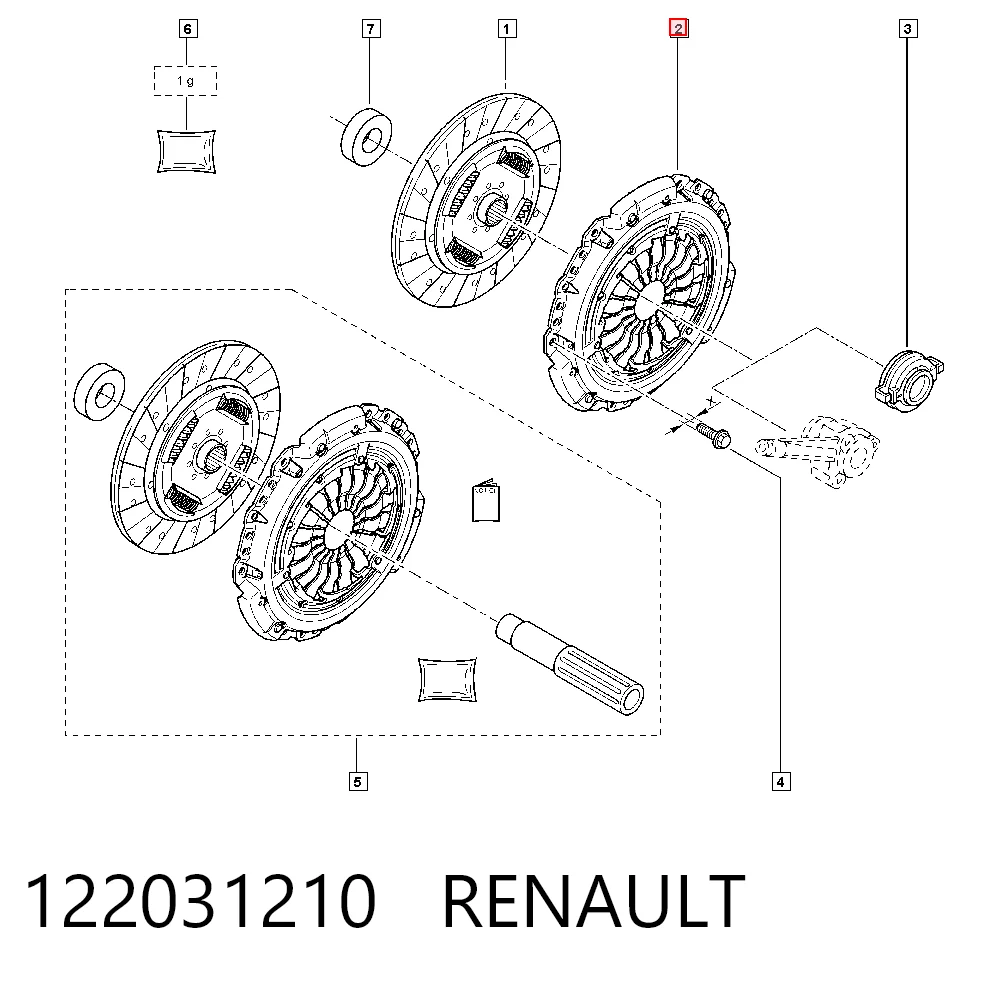 Plato de presión del embrague Renault Scenic GRAND III