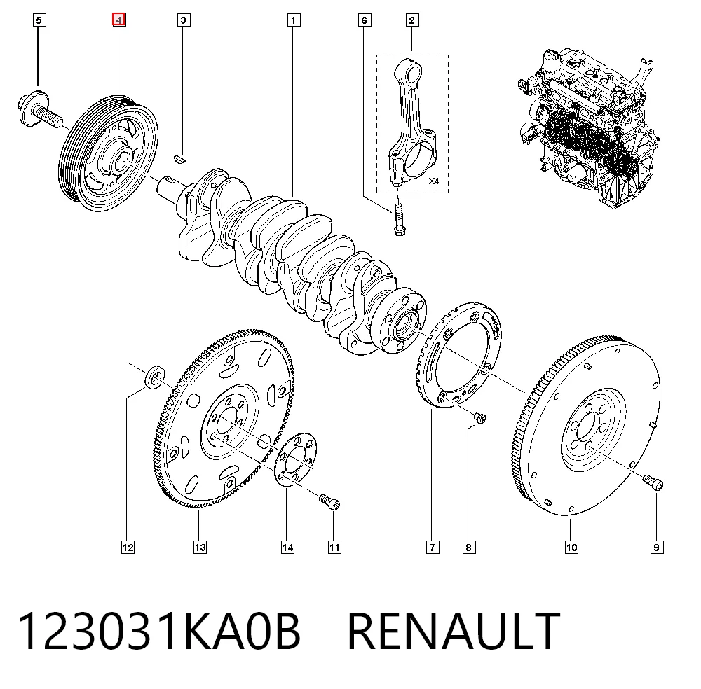 123031KA0B Renault (RVI)