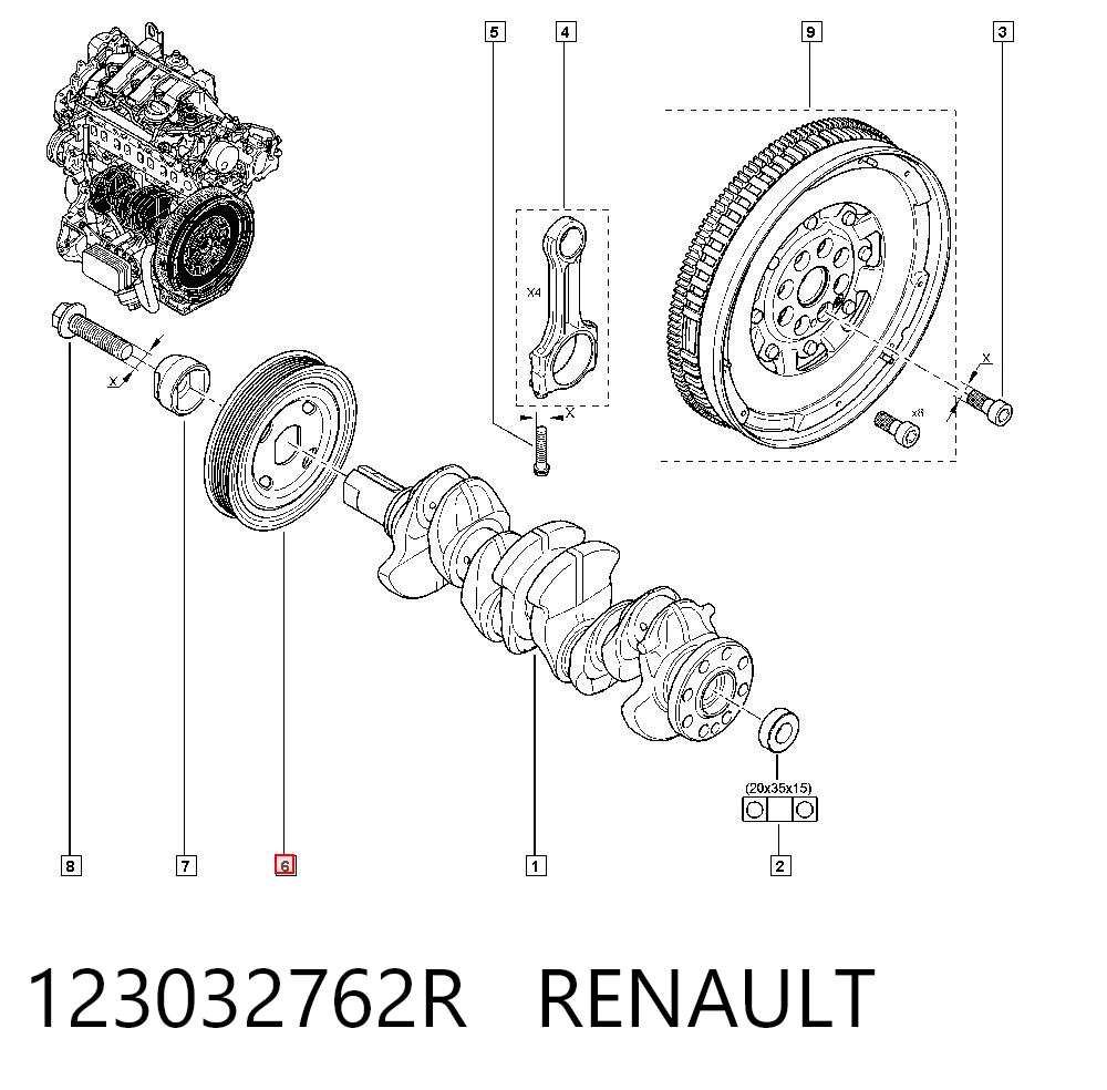 Polea dámper Renault Scenic IV monovolumen comprar en España
