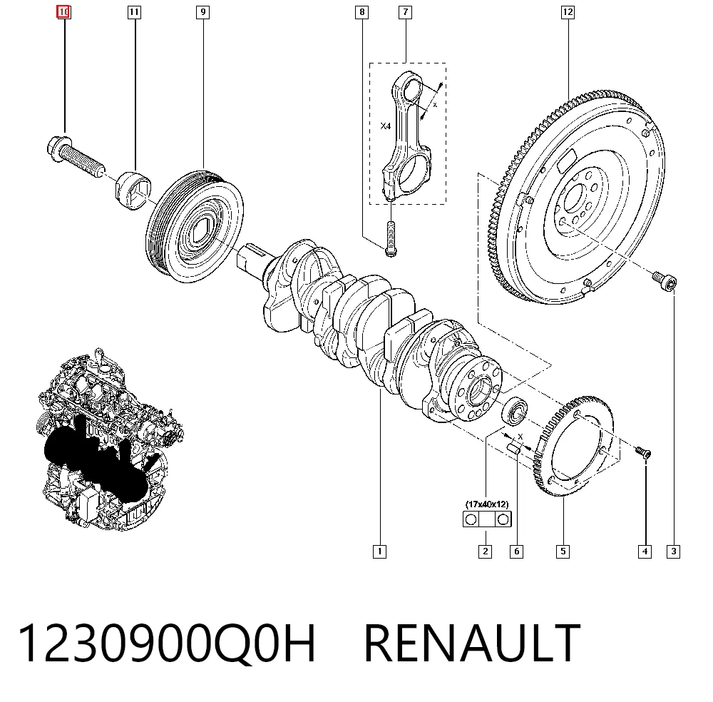 Perno de la polea del cigüeñal General Motors 93161621 precio, desde 11,96 EUR