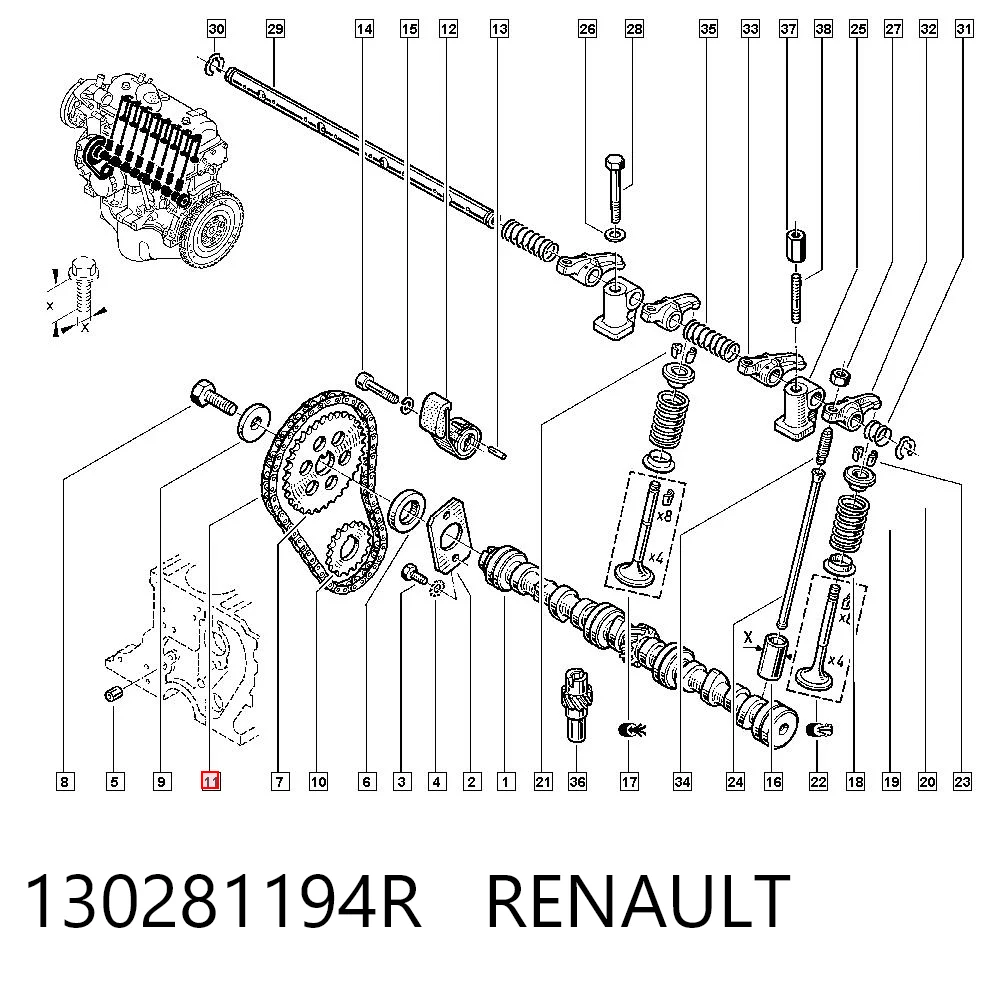 Cadena de distribución Renault 21  desde 29,10 €