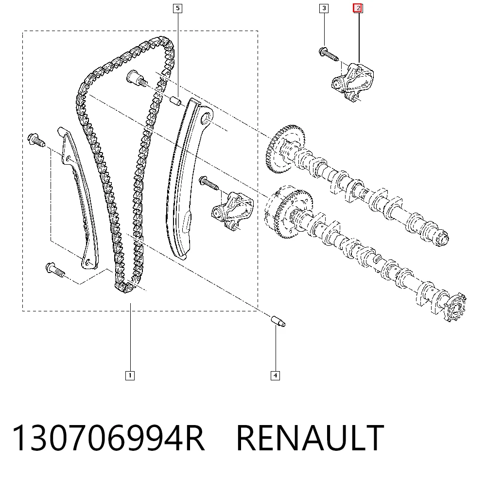 Tensor de cadena de distribución 130706994R RENAULT