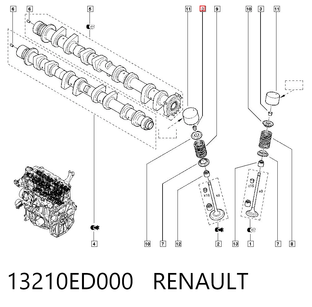 13210ED000 Renault (RVI)