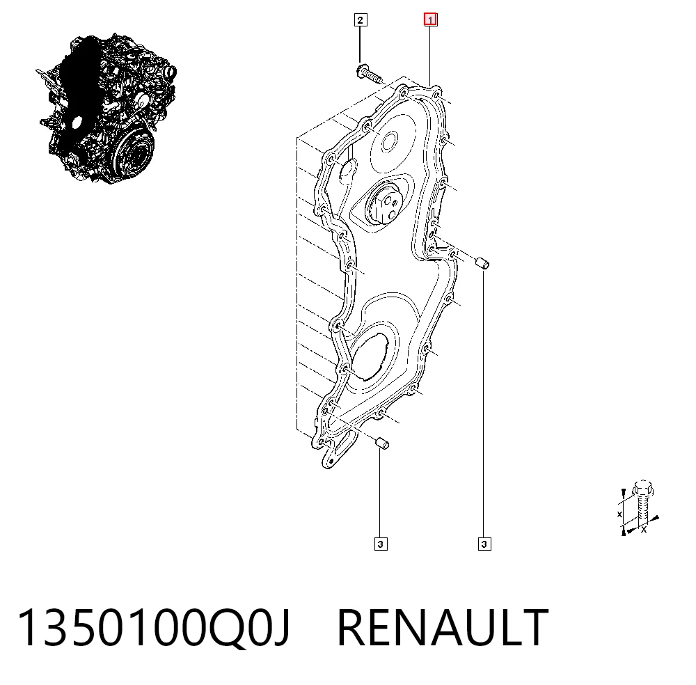 1350100Q0J Renault (RVI)