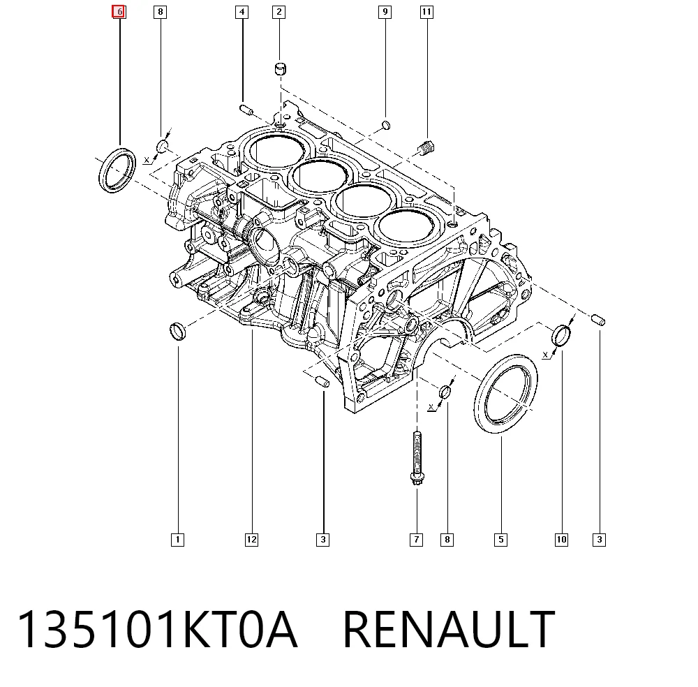 Comprar 48M7061 John Deere Retén de cigüeñal frontal