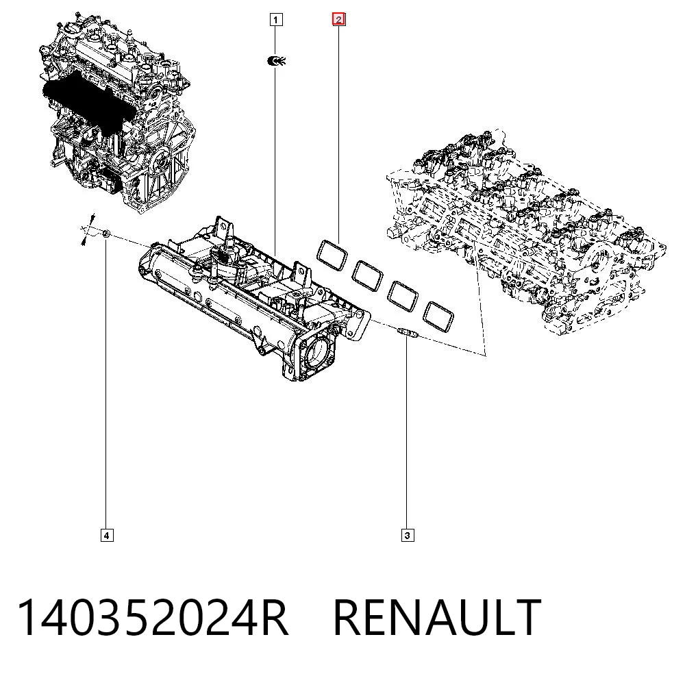 Junta colector de admisión Renault DUSTER II SUV comprar en España