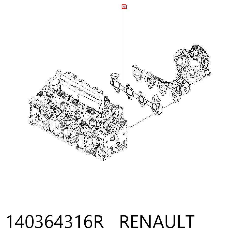 Junta colector escape para Renault CAPTUR HF