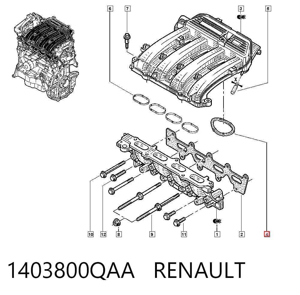 1403800QAA Renault (RVI)