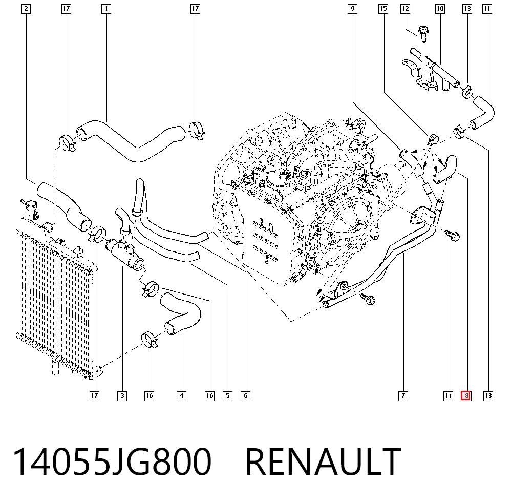 14055JG800 Renault (RVI)