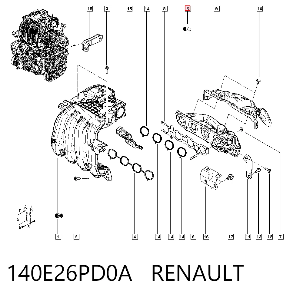 Comprar Colector de escape Renault Clio V B7 a bajo precio