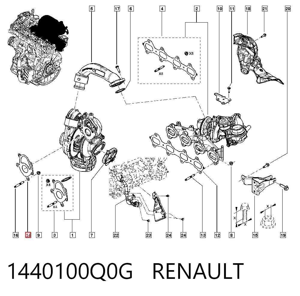 1440100Q0G Renault (RVI)