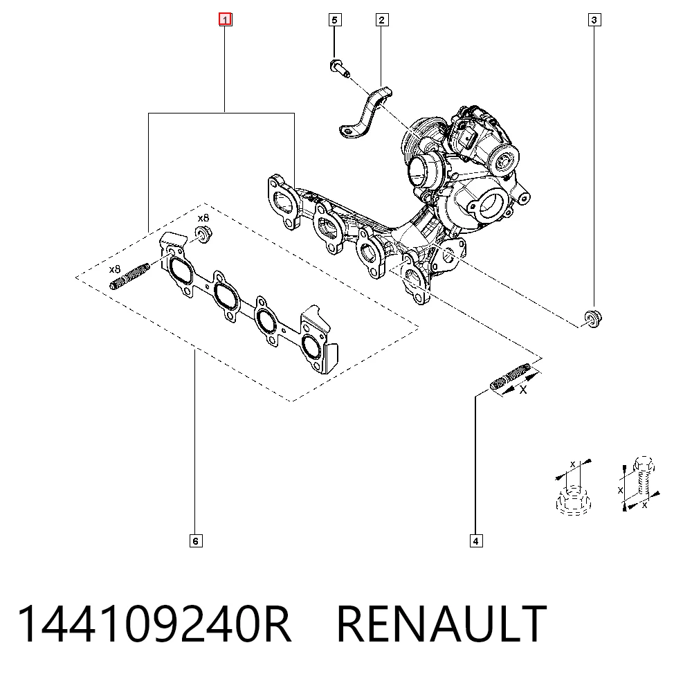 16359700025 Mercedes Turbo para motor