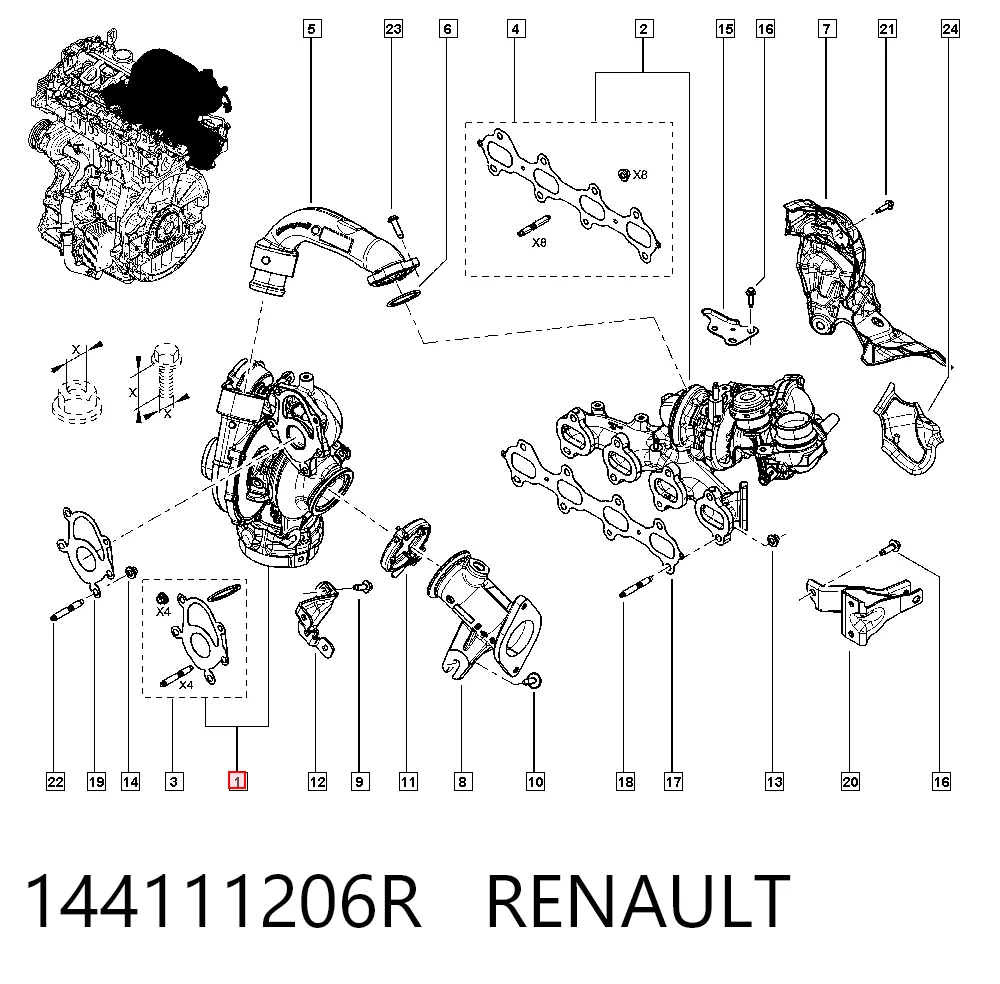 Turbo para motor Nissan Navara (2014-2021)