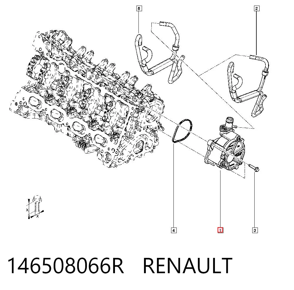 146508066R Renault (RVI) Bomba de vacío de frenado