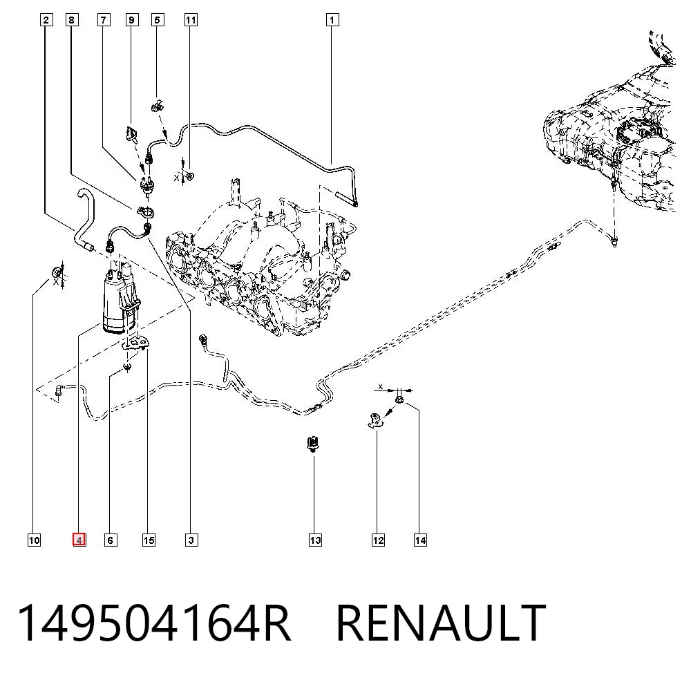 Comprar Absorbedor de vapores de combustible Renault Clio V B7 a bajo precio