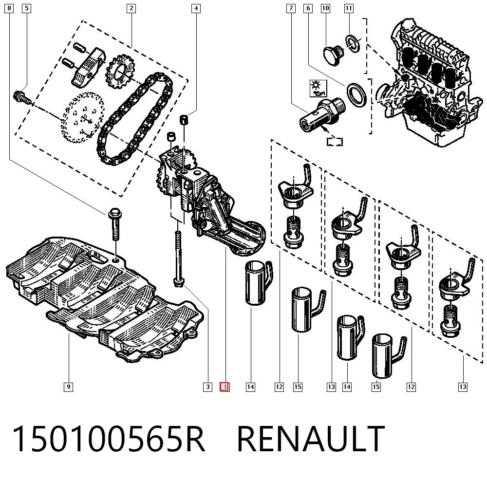 Bomba de aceite del motor Renault Laguna II desde 52,27 €