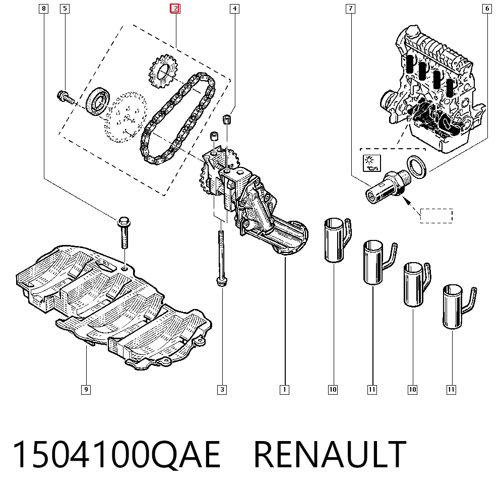 Juego de cadena de bomba de aceite Opel 9110520 precio, desde 53,39 EUR