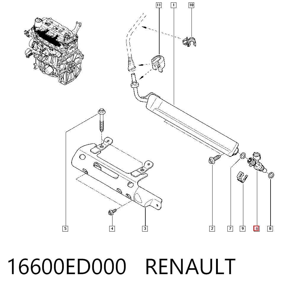 Inyector para Nissan JUKE F15