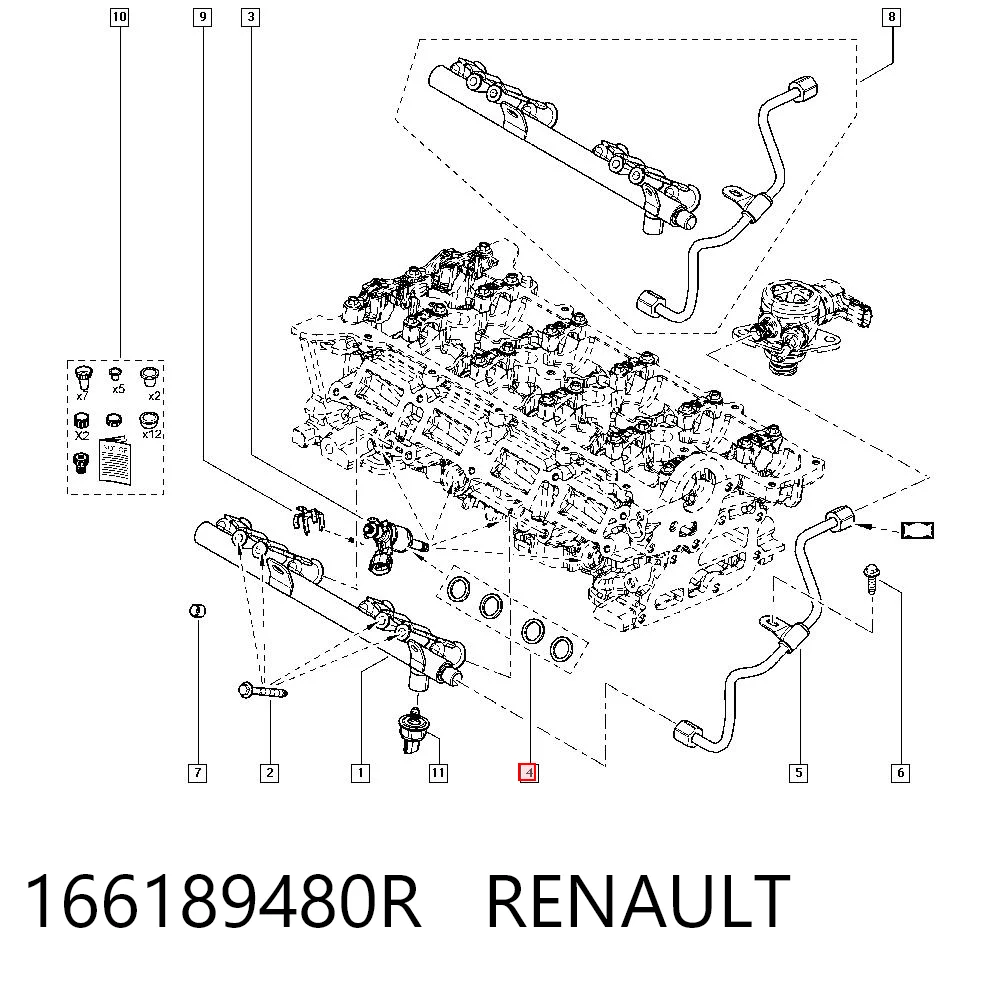 Precio del repuesto Kit de reparación de inyectores Scenic III monovolumen