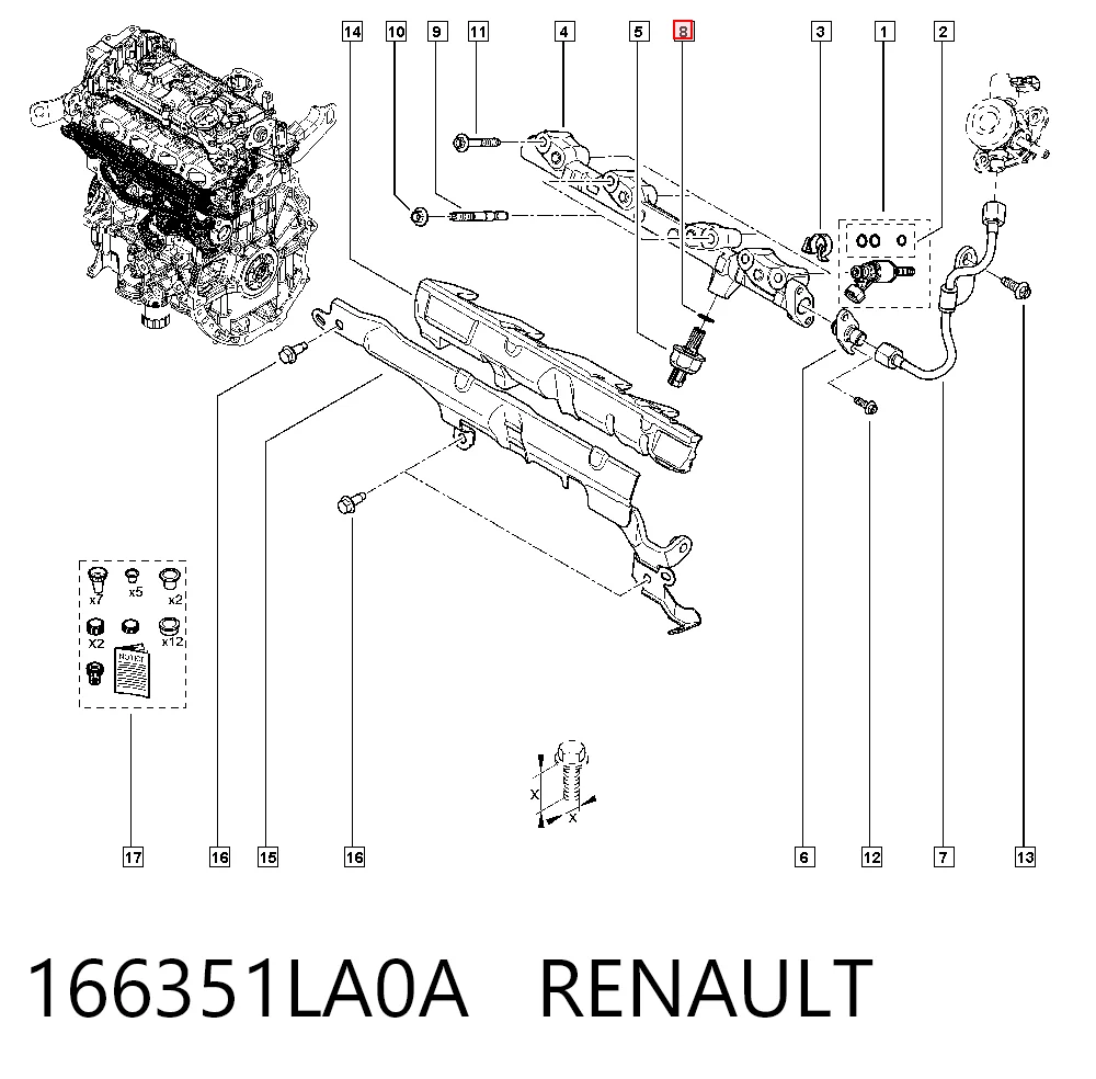 166351LA0A Renault (RVI)