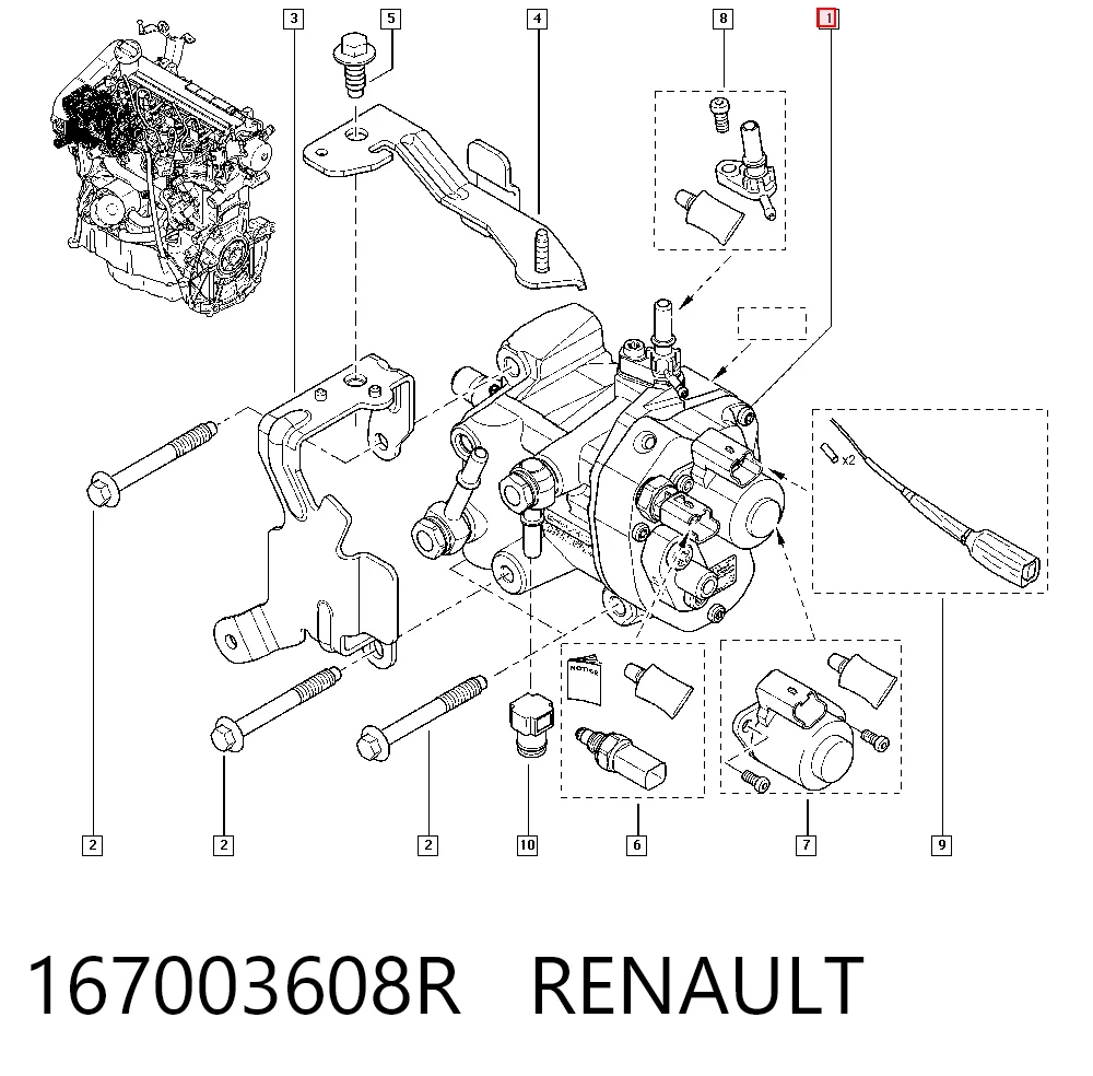 167003608R Renault (RVI)