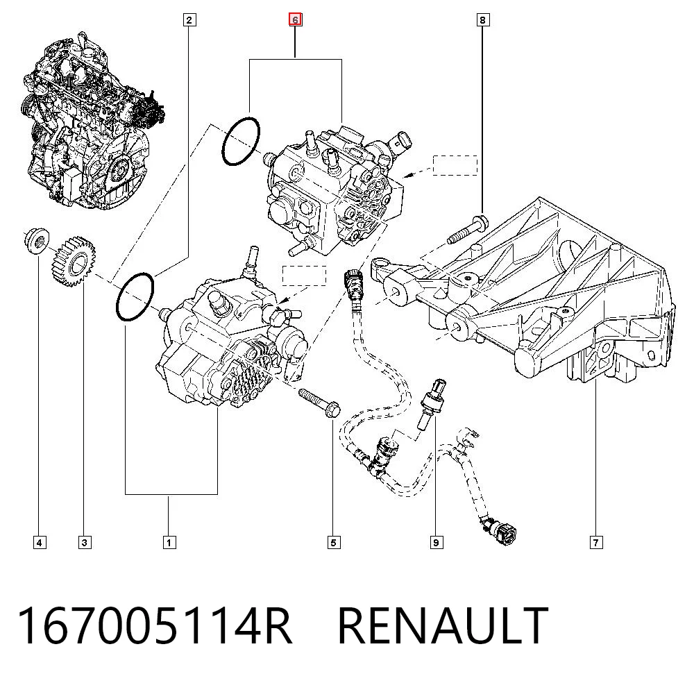 Comprar Bomba de alta presión de combustible Renault Trafic III EG a bajo precio