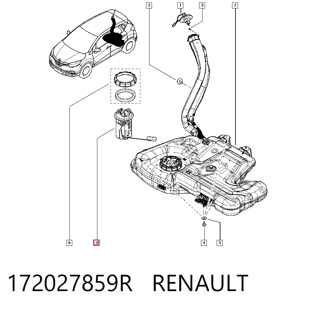 Bomba de combustible Renault Clio IV hatchback comprar en España
