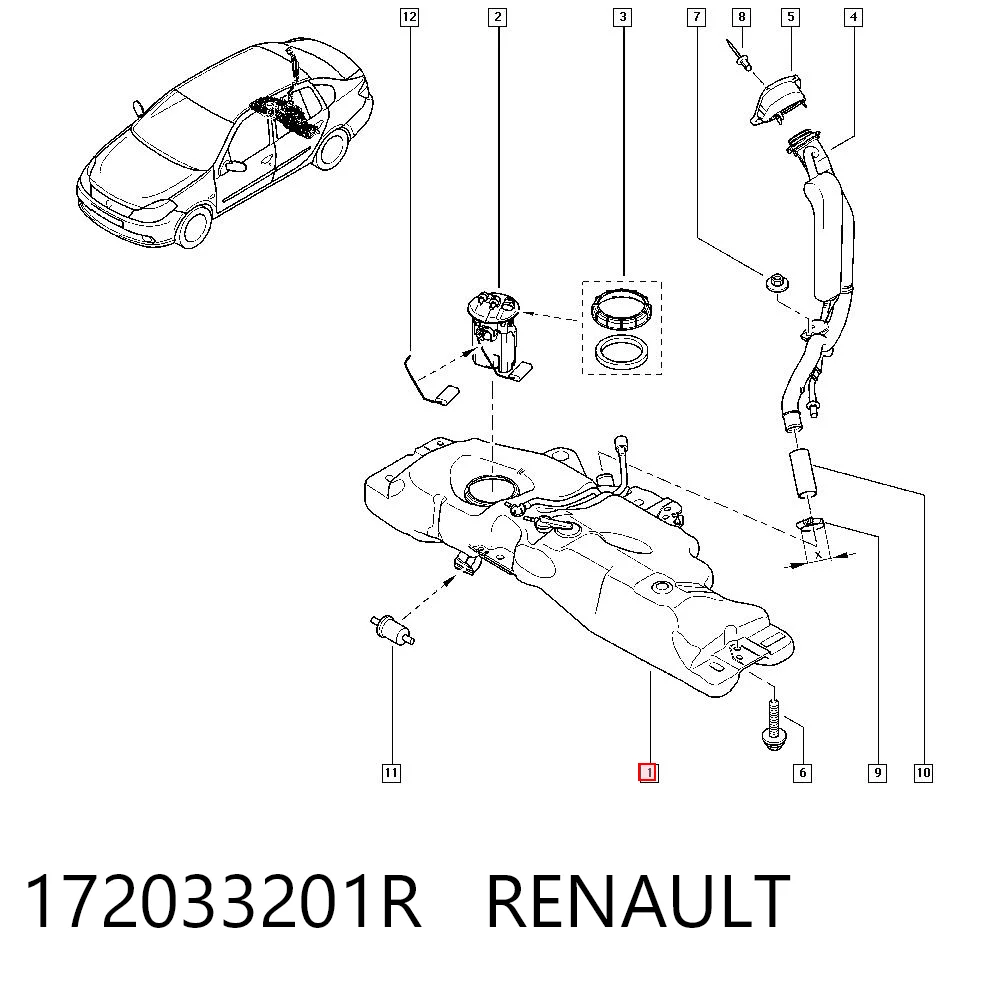 Comprar Depósito de combustible Renault Clio  LU a bajo precio