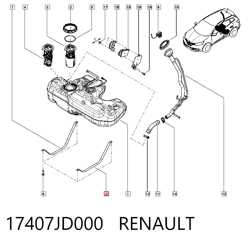 17407JD000 Renault (RVI)
