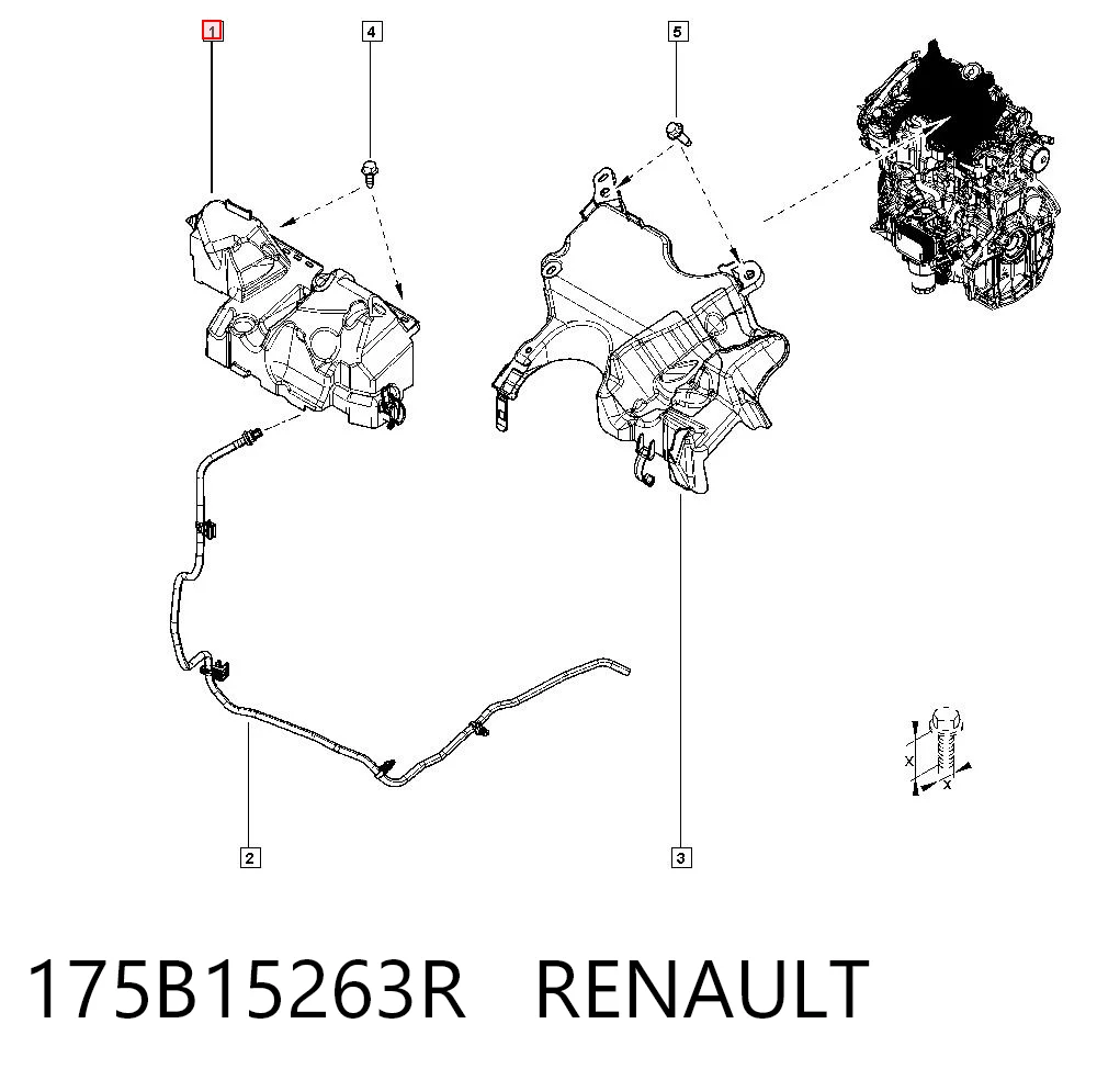 Cubierta motor Dacia Duster  (HM)