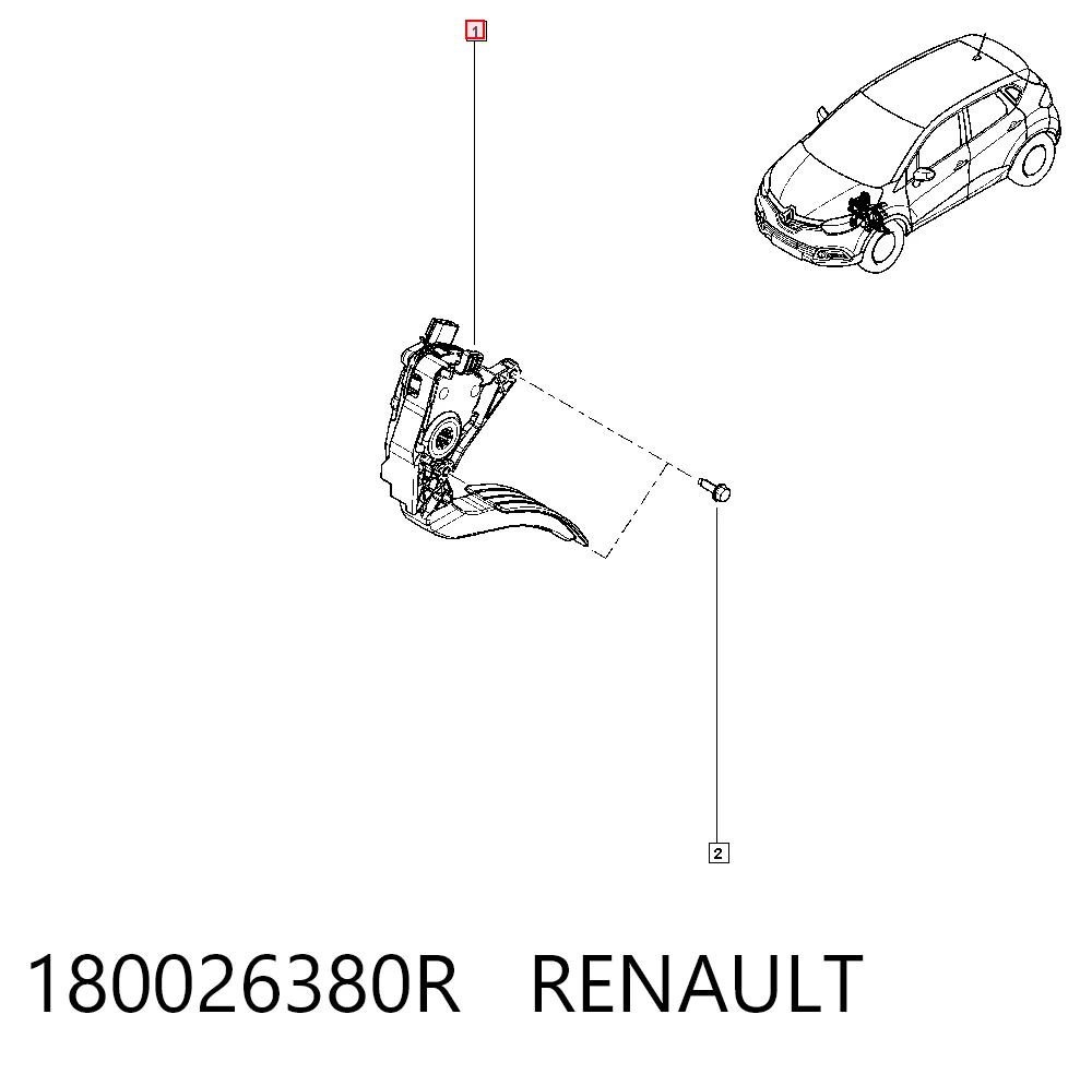 Comprar Pedal del acelerador Renault Clio IV BH