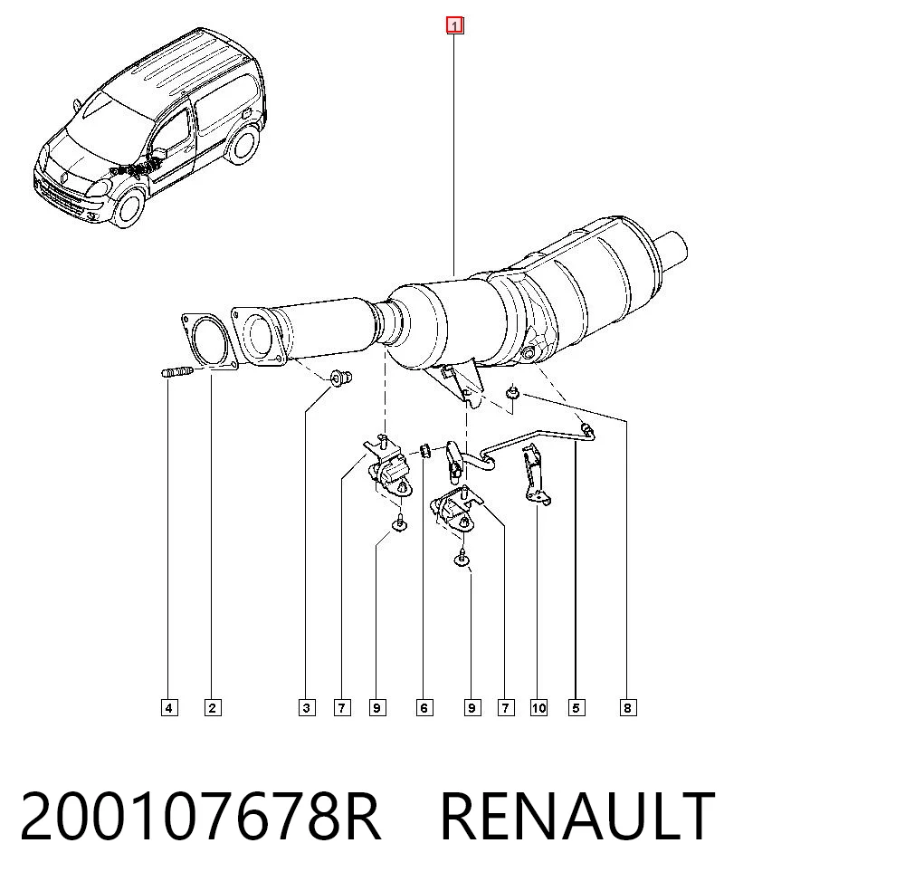 Precio del repuesto FAP Kangoo II monovolumen