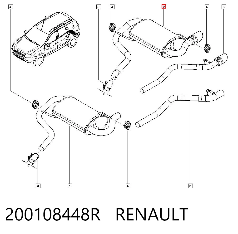 Comprar Silenciador trasero Renault DUSTER II HM a bajo precio
