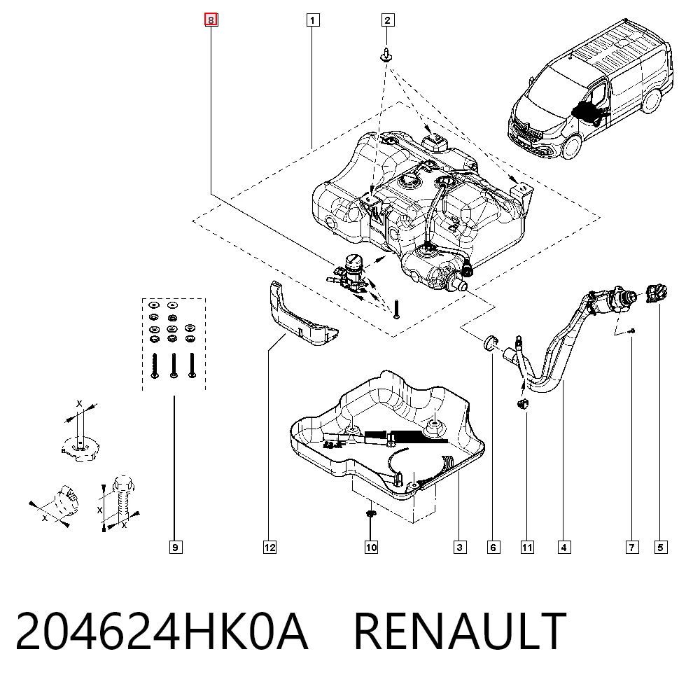Bomba AdBlue 204624HK0A RENAULT