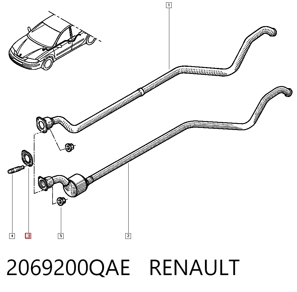 Junta de sistema de escape Opel Vivaro  (2001-2014)