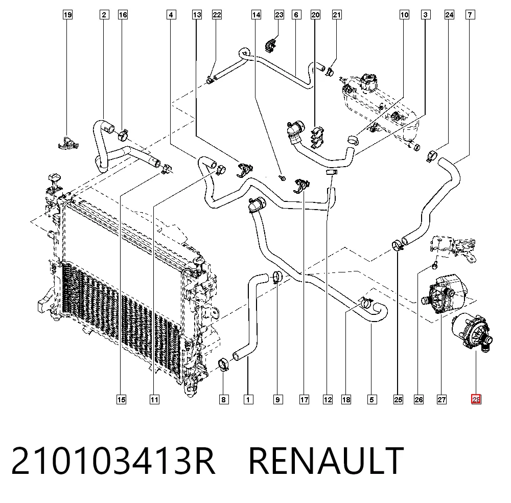 Motor de agua Mercedes 4535000200