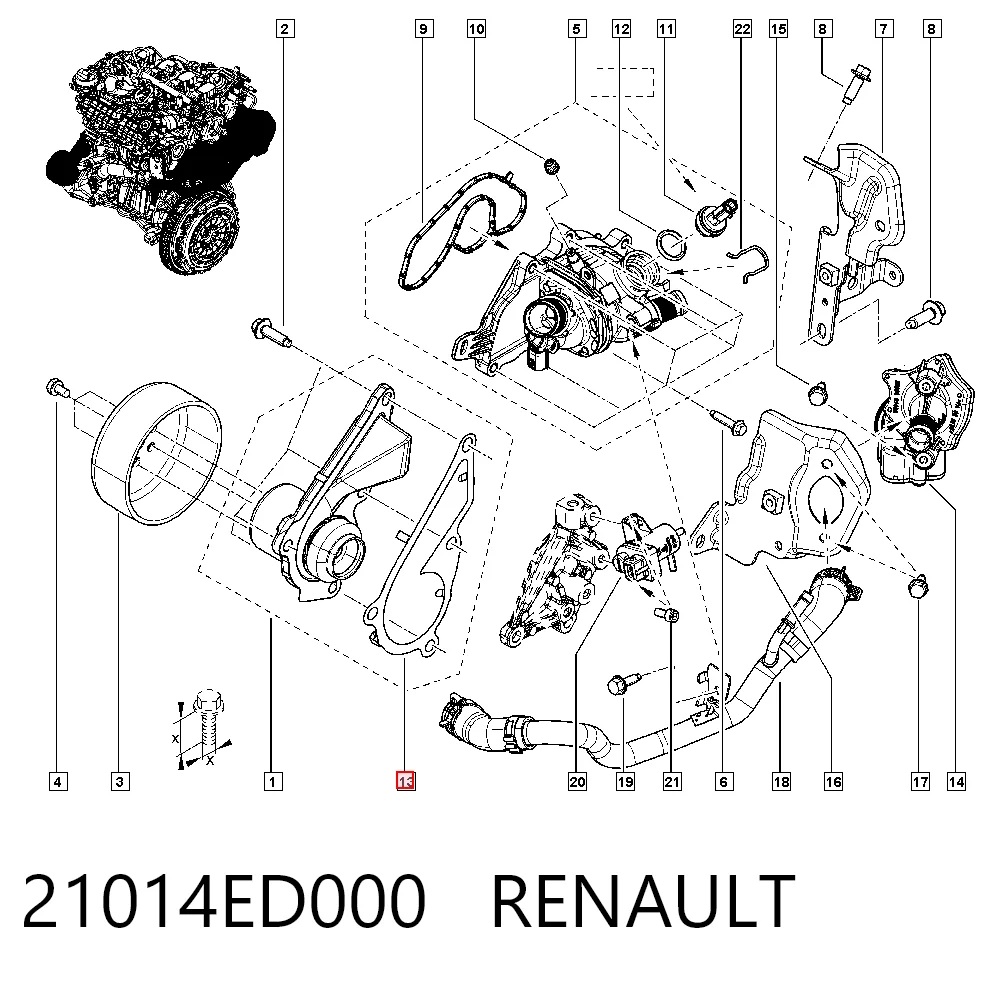21014ED000 Renault (RVI)