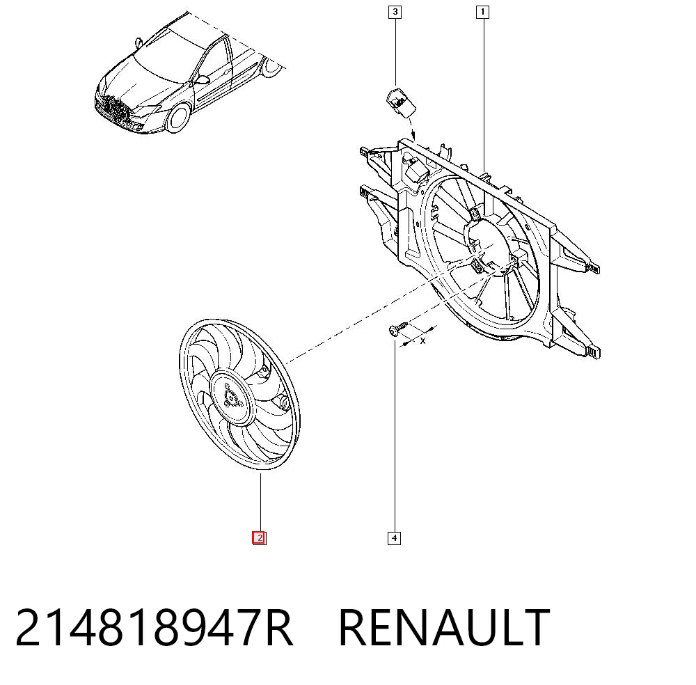 Ventilador de radiador Renault Laguna III hatchback (BT0, BT1) (2007 - 2015) precio, desde 58,08 EUR