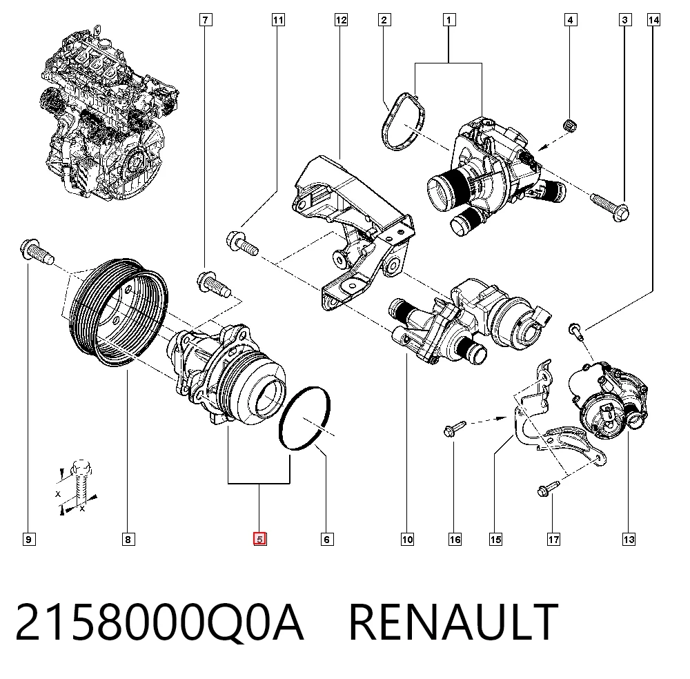 2158000Q0A Renault (RVI)
