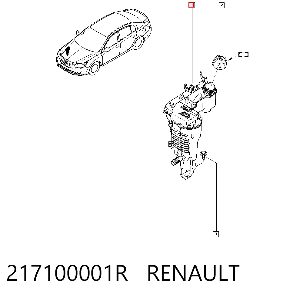 Botella de refrigeración Renault Laguna III hatchback comprar en España