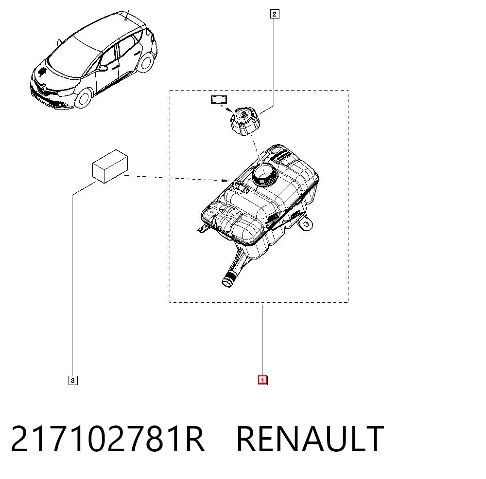Botella de refrigeración Renault Scenic IV monovolumen comprar en España