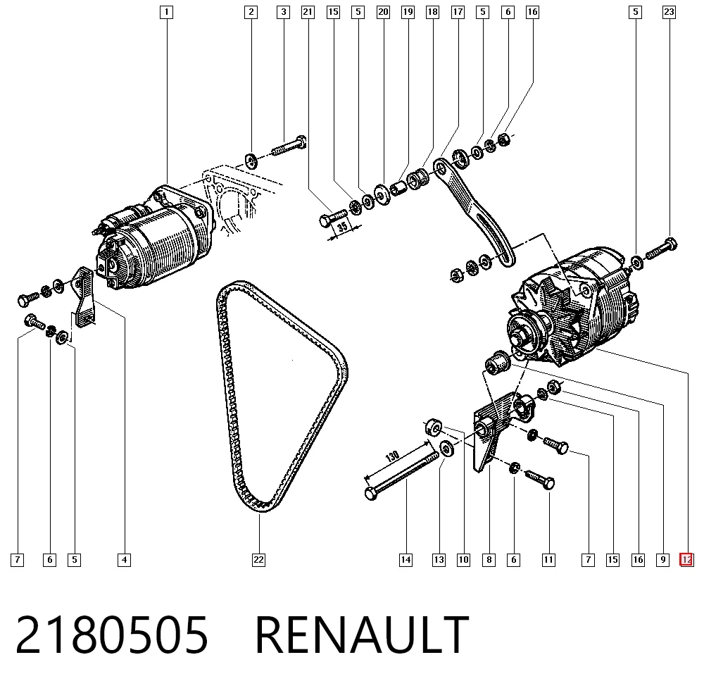 Generador Renault 9  sedán comprar en España