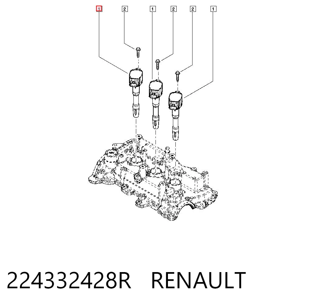 224332428R Renault (RVI) Bobina de ignición
