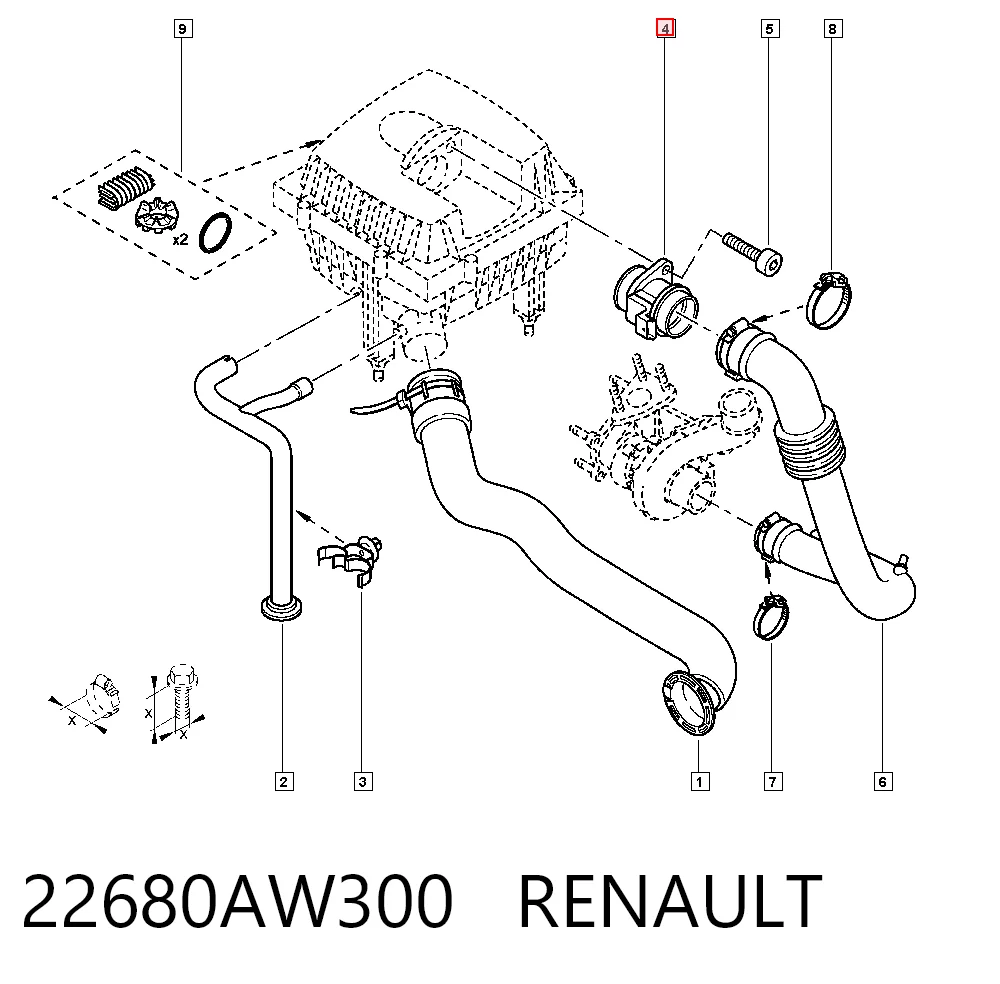 Comprar Sensor de masa de aire Kangoo  KC0, KC1